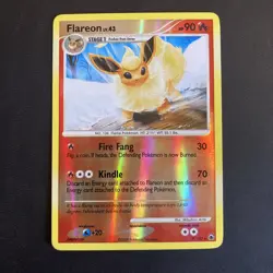 Pokemon TCG Flareon 19/100 Reverse Holo Rare Majestic Dawn LP - Image 1