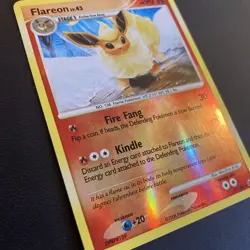 Pokemon TCG Flareon 19/100 Reverse Holo Rare Majestic Dawn LP - Image 2