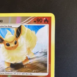 Pokemon TCG Flareon 19/100 Reverse Holo Rare Majestic Dawn LP - Image 5