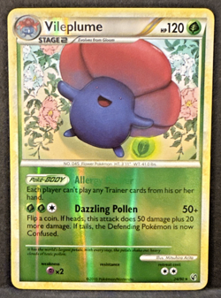Vileplume - 24/90 - Pokemon Undaunted Reverse Holo Rare - LP - Image 1