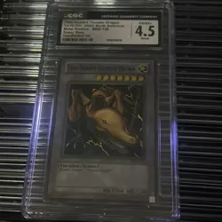 Yugioh CGC ERROR Twin-Headed Thunder Dragon INSUFFICIENT INK MRD-120 Super Rare - Image 2