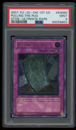 PULLING the RUG 2007 YUGIOH STRIKE NEOS of STON-EN060 1st Edition ULTIMATE PSA 9 - Image 1