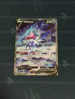 Suicune V Ultra Rare Crown Zenith: Galarian Gallery GG38/GG70 NM Pokemon Card - Image 1