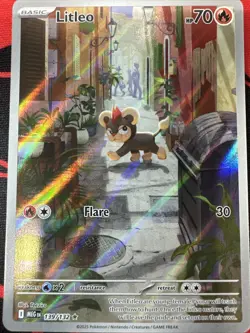 Litleo 139/132 Me01: Mega Evolution Illustration Rare Pokemon Card TCG Near Mint - Image 3