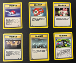 Vintage Pokemon Trainer Lot WOTC Mixed (8 Cards) - Image 1