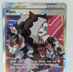 Piers 187/189 Full Art NM Darkness Ablaze Pokemon TCG Card - Image 2