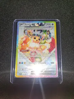 Pokemon TCG Prismatic Evolutions Eevee EX 174 Black Star Promo Card NM Condition - Image 1