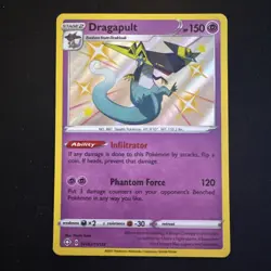 Pokemon TCG Dragapult Shining Fates SV062/SV122 Shiny Rare Card - Image 1