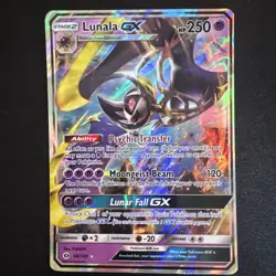 Lunala GX 66/149 SM Base Set Holo Card NM Condition - Image 1