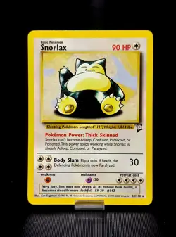 Snorlax 30/130 Base Set 2 Pokemon Trading Card Game Rare 1999-2000 WOTC - Image 1