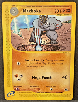 Pokemon TCG Machoke Skyridge e-card series 38/144 uncommon 2003 - NM - Image 1