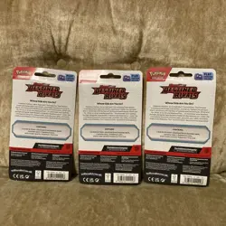 Pokemon Cards TCG Destined Rivals EEVEE Checklane Booster Blister Packs NEW X3 - Image 2