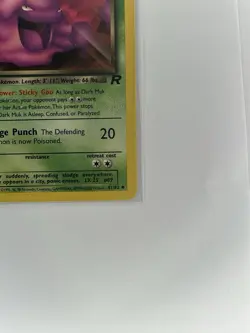 Dark Muk - Team Rocket Set - 41/82 - VINTAGE WOTC Pokemon Card - Unlimited - LP - Image 4