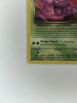 Dark Muk - Team Rocket Set - 41/82 - VINTAGE WOTC Pokemon Card - Unlimited - LP - Image 5