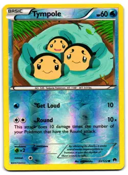 Tympole 33/122 - BREAKpoint Common Pokemon TCG Reverse Holo - LP Card - Image 1