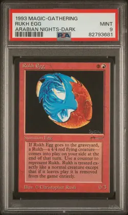 Rukh Egg (Dark) - Arabian Nights - MINT - PSA 9. See MTG in store - Image 1