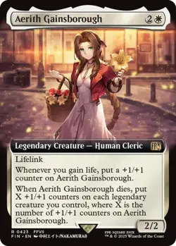 Aerith Gainsborough Extended Art 0423 MTG FINAL FANTASY Rare NP - Image 1