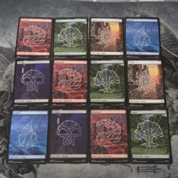 MTG Spider-Man• Mix Full Art Lands Lot ▪ 12 - Image 1