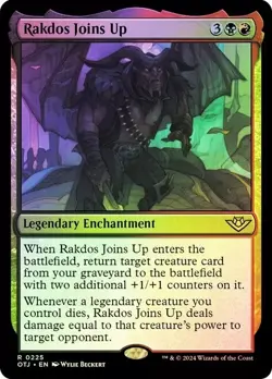 Rakdos Joins Up Foil Outlaws of Thunder Junction NM MTG - Image 1