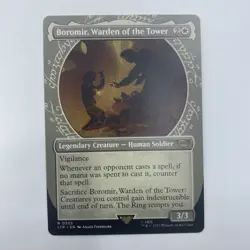 MTG Boromir Warden of the Tower Showcase LP White Legendary Human EDH - Image 1