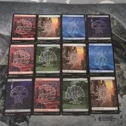 MTG Spider-Man• Mix Full Art Lands Lot ▪ 12 - Image 1