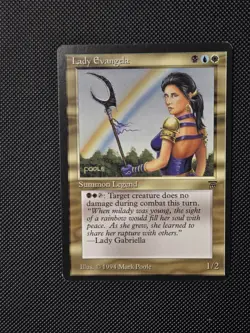 MTG Lady Evangela - Legends - English - Lightly Played - Image 1