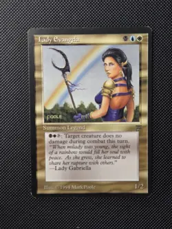 MTG Lady Evangela - Legends - English - Lightly Played - Image 2