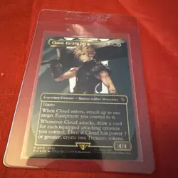 Cloud, Ex-SOLDIER (Borderless) (Surge Foil) Commander: Final Fantasy Foil - Image 3