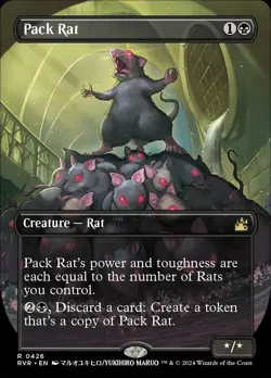 Pack Rat - Foil - Anime Borderless Light Play, English Magic the Gathering MTG R - Image 1