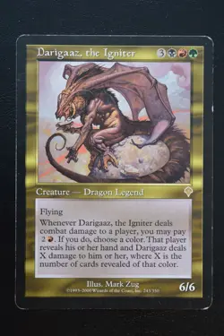Magic The Gathering MTG DARIGAAZ, THE IGNITER Invasion MP Moderately Played - Image 1