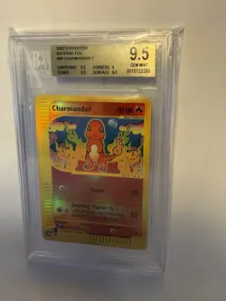 Pokemon TCG Charmander Expedition Base Set Card 98/165 Reverse Holo BGS 9.5 - Image 3