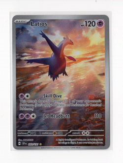 Latios 203/191 Illustration Rare Pokemon SV08: Surging Sparks NM - Image 1