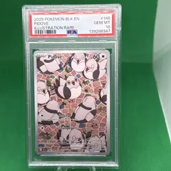 2025 POKEMON BLK EN-BLACK BOLT ILLUSTRATION RARE #148 PIDOVE PSA 10 - Image 1