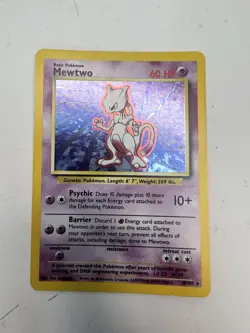 Mewtwo Holo - Base Set - Pokemon - X1 - Moderately Played - Image 2