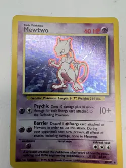 Mewtwo Holo - Base Set - Pokemon - X1 - Moderately Played - Image 3