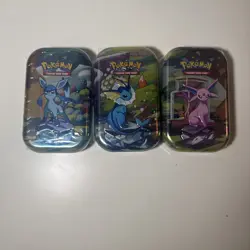 Pokemon TCG Prismatic Evolutions Mini Tin Lot of 3-New/Factory Sealed FAST SHIP - Image 1