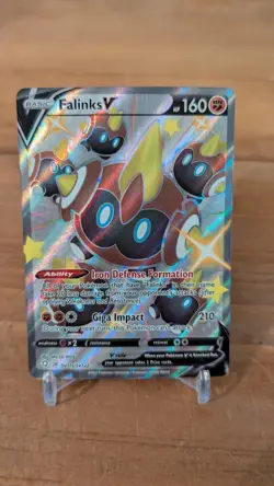 Falinks V Shiny Holo Rare Shining Fates: Shiny Vault SV115/SV122 NM Pokemon - Image 1