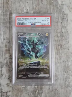 2025 POKEMON BLK EN-BLACK BOLT SPECIAL ILLUSTRATION RARE #166 ZEKROM EX PSA 10 - Image 1