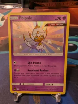 Pokemon TCG Poipole Hidden Fates SV19/SV94 Holo Shiny Holo Rare - Image 1