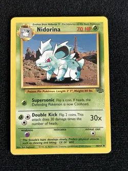 Nidoran, Nidorina, & Nidoqueen 23/64 Jungle Non Holo (LP) Pokemon *FREE SHIPPING - Image 5