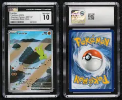 Larvitar Illustration Rare Pokemon SV03: Obsidian Flames CGC 10 Gem Mint - Image 3