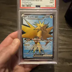 2023 Pokemon Mew En Zapdos Ex Ultra Rare #192 PSA 9 - Image 1