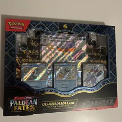 Pokemon TCG Scarlet & Violet Paldean Fates Quaquaval ex Premium Collection - Image 1