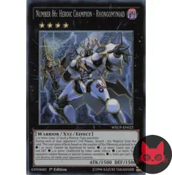 Yugioh Number 86: Heroic Champion - Rhongomyniad WSUP-EN022 Secret Rare 1st NM - Image 1