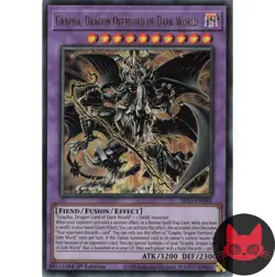 Yugioh Grapha, Dragon Overlord of Dark World SR13-EN041 Ultra Rare 1st Ed NM - Image 1