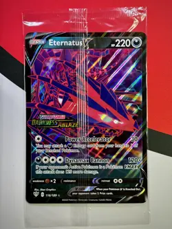 JUMBO Eternatus V Stamped Promo Sealed NEW Darkness Ablaze 116/189 Pokemon Card - Image 1