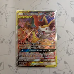 Charizard & Braixen GX SM230 Full Art Promo Pokemon Card NM - Image 1