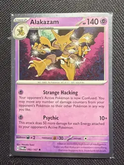 Pokemon TCG Card Alakazam TCG TWM 82/167 Cosmos Holo Promo Card Near Mint sealed - Image 2