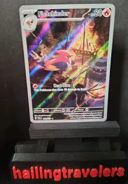 Fletchinder 199/193 Sv02: Paldea Evolved IR Holo Pokemon Card - Near Mint - Image 1