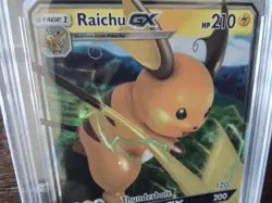 Pokemon Cards promo sr v ar raichu x gx vmax secret 20/68 ex graded art card b25 - Image 2